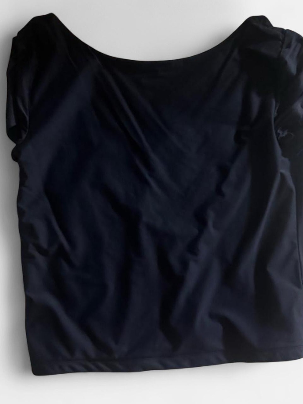 Classic Women's Navy Blue Backless Shirt